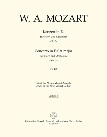W.A. Mozart: Konzert Nr. 3 Es-Dur KV 447, HrnOrch (Vl2) (0)