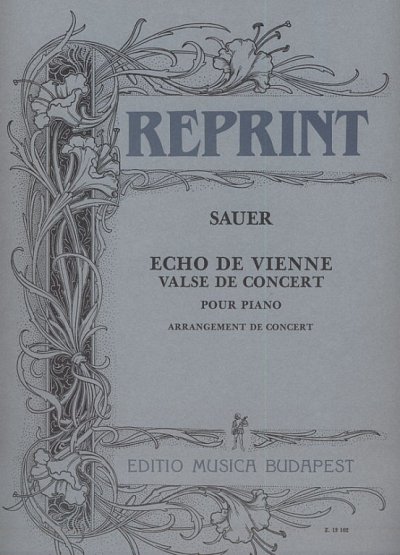 E. von Sauer: Echo de Vienne. Valse de concert, Klav