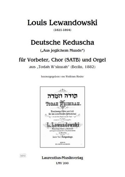 L. Lewandowski: Deutsche Keduscha (