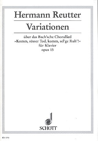 H. Reutter: Variationen op. 15 , Klav