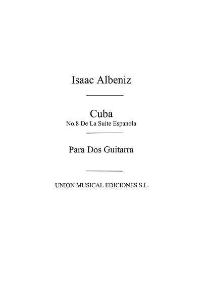 I. Albéniz: Cuba Capricho