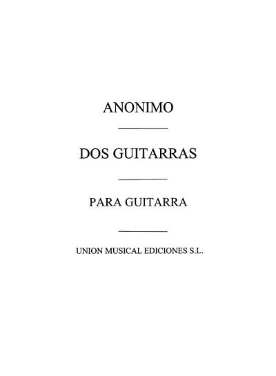Anonymus: Dos Guitarras Cancion Popular Rusa, Git