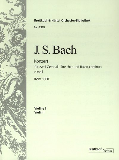J.S. Bach: Cembalokonzert c-moll BWV 1060, 2CembStrBc (Vl1)