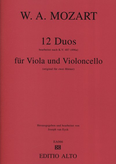 W.A. Mozart: 12 Duos, VaVc (St)