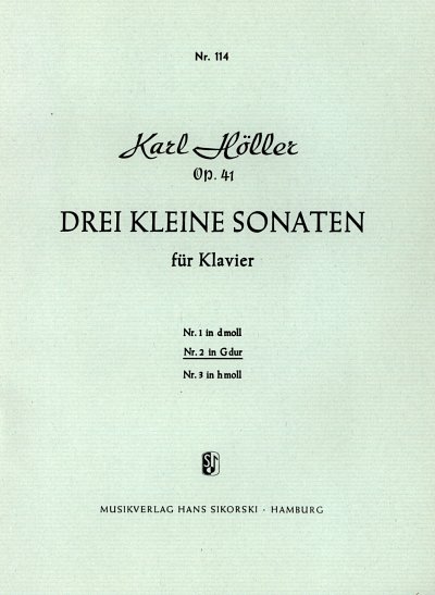 K. Höller: Kleine Sonate Nr. 2 für Klavier G-Dur op. 41/2