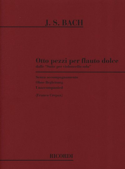 J.S. Bach: Bach Per Flauto Dolce (Part.)