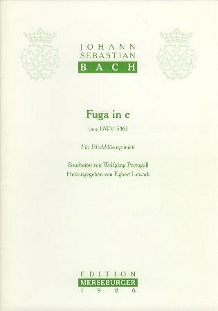 J.S. Bach: Fuga c-moll aus BWV 546, 5Blech (Pa+St)