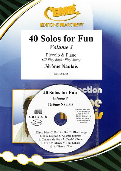 J. Naulais: 40 Solos for Fun Volume 3, PiccKlav (+CD)