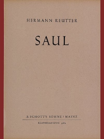 H. Reutter: Saul op. 33  (KA)