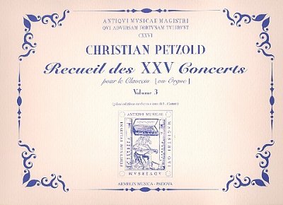 C. Petzold: Recueil Des Xxv Concerts Vol. 3 (Bu)