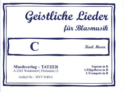 Moser Karl: Geistliche Lieder C Fuer Blasmusik