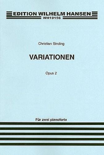C. Sinding: Variations For Two Pianos Op. 2 (Part.)