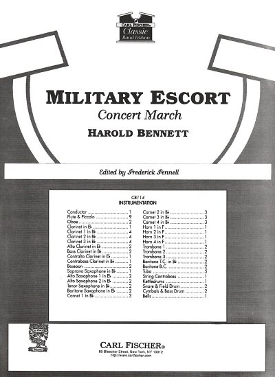 H. Bennett: Military Escort, Blaso (Dirst)