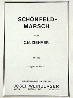 C.M. Ziehrer: Schönfeld-Marsch op. 422, Salono (KlavOrch)