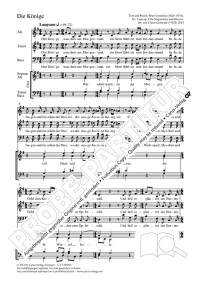 DL: P. Cornelius: Die Könige. Vokaltranskription v, GCh4 (Pa