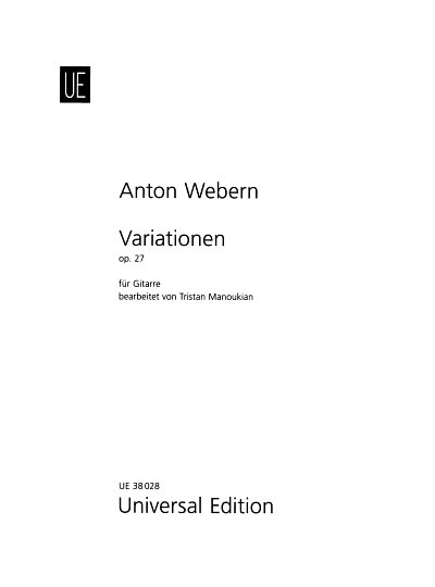 A. Webern: Variationen op. 27, Git