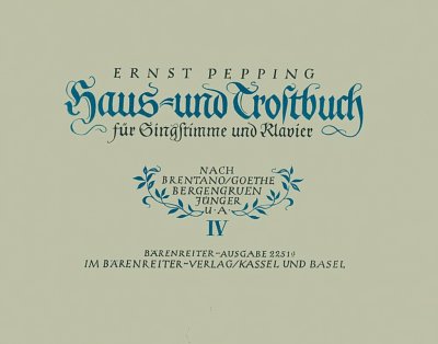 E. Pepping: Haus- und Trostbuch, Heft 4 (1946), GesHKlav
