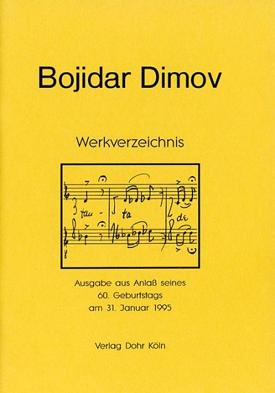 Bojidar Dimov: Werkverzeichnis