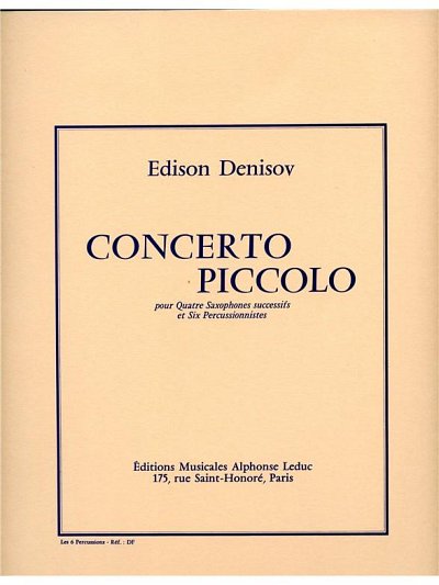 Concerto piccolo (Part.)