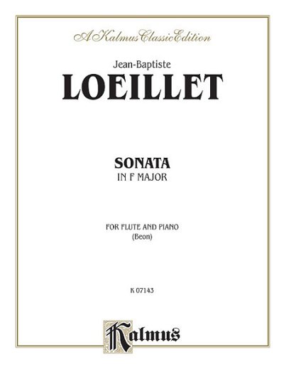 J.-B. Loeillet: Sonata in F Major, Fl