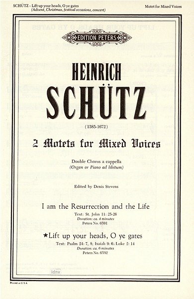 H. Schütz: Lift up your heads, o ye gates (Machet die Tore weit)