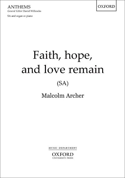 M. Archer: Faith, hope, and love remain, Ch (Chpa)
