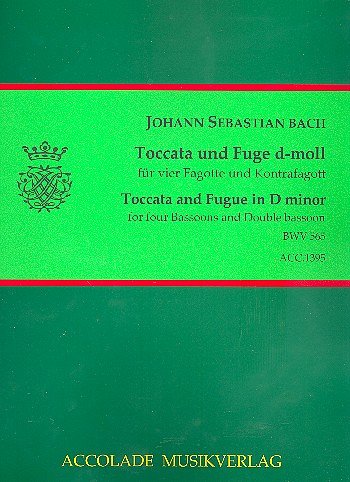 J.S. Bach: Toccata und Fuge d-moll BWV 565 , 5Fag (Pa+St)
