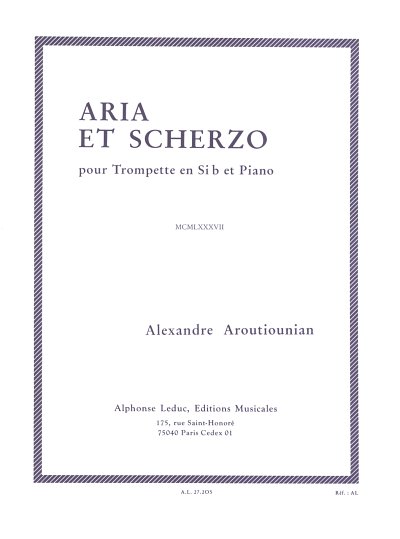 A. Arutjunjan: Aria et Scherzo, TrpKlav (KlavpaSt)