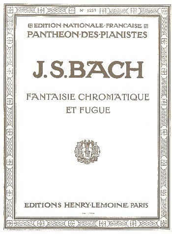 J.S. Bach: Fantaisie chromatique et Fugue, Klav