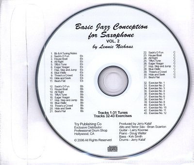 L. Niehaus: Basic Jazz Conception 2 - CD only, Sax (CD)