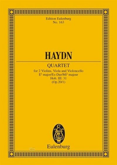 J. Haydn: Quartett Es-Dur Op 20/1 Hob 3/31 Eulenburg Studien