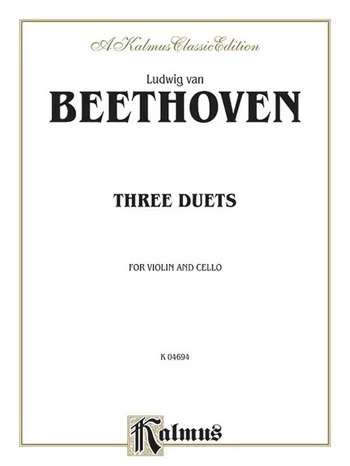L. v. Beethoven: Three Duets for Violin and Cello, VlVc (Bu) (0)