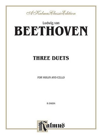 L. v. Beethoven: Three Duets for Violin and Cello, VlVc (Bu)