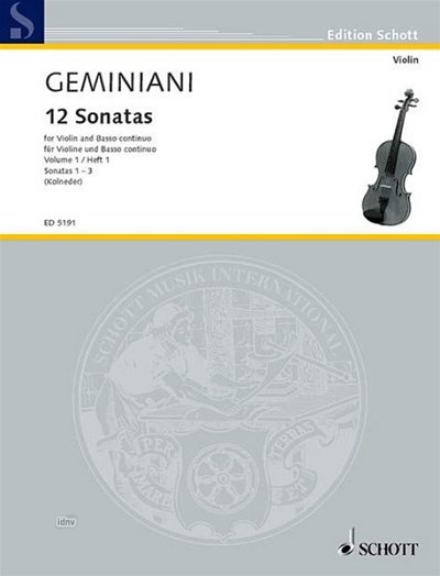F.S. Geminiani: 12 Sonaten op. 1 Band 1