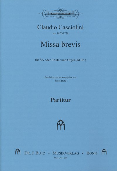 C. Casciolini: Missa brevis, Gch (Part.)