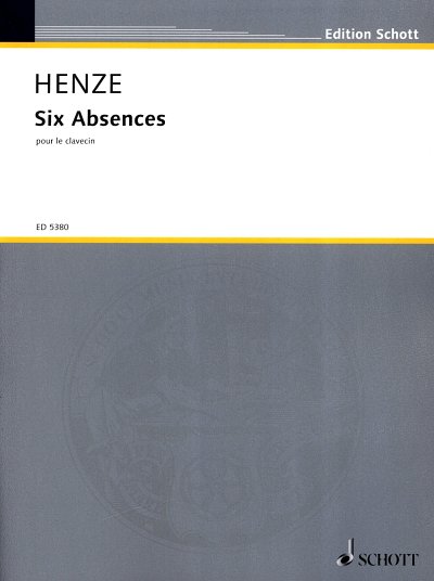 H.W. Henze: Six Absences , Cemb