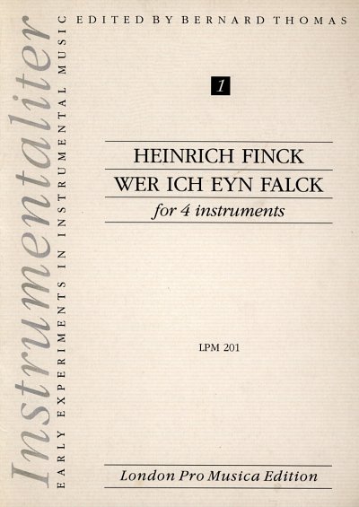 Finck Heinrich: Wer Ich Eyn Falck Lpm Numbered Editions