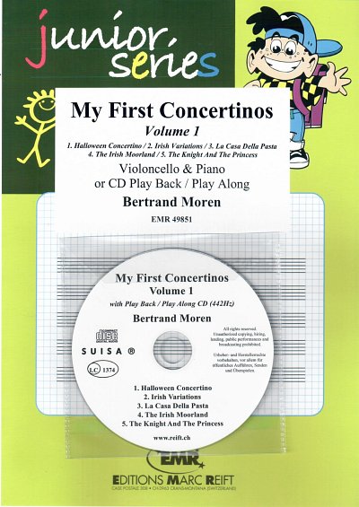 B. Moren: My First Concertinos Volume 1, VcKlav (+CD)