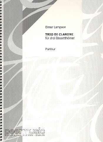 E. Lampson: Trio di clarone, 3 Bassh (Part.)