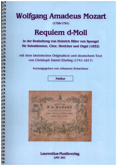 W.A. Mozart: Requiem d-Moll KV 626, GesGchStrOrg (Part.)