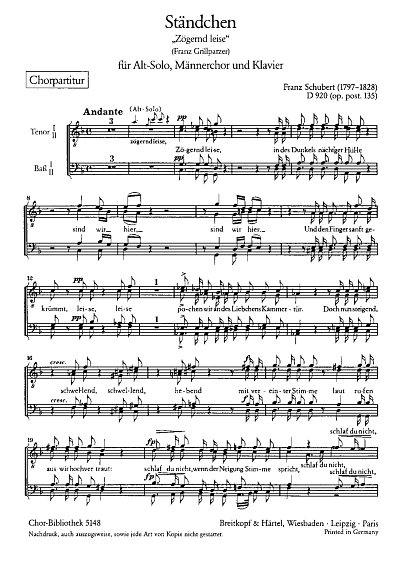 F. Schubert: Staendchen Op 135 D 920 (Zoegernd Leise)