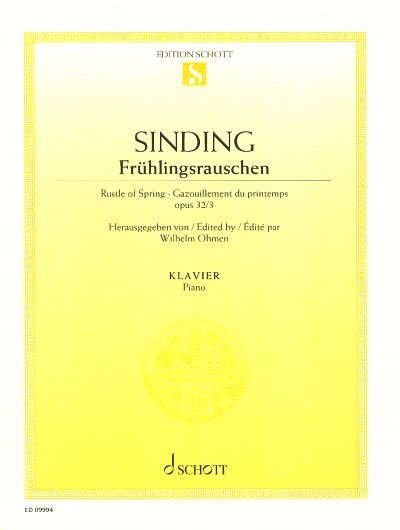 C. Sinding: Frühlingsrauschen op. 32/3, Klav