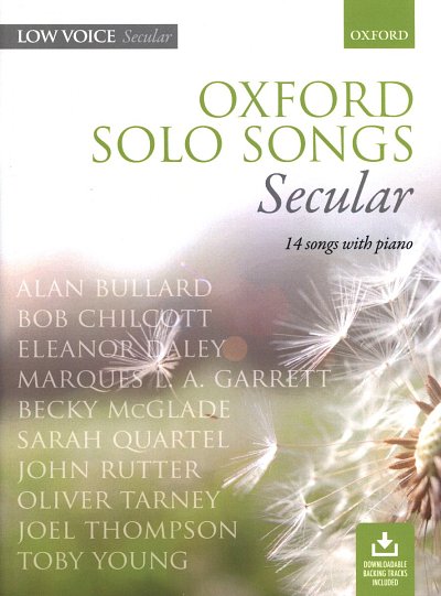 Oxford Solo Songs: Secular - Low Voice, GesTiKlav (+Audonl)