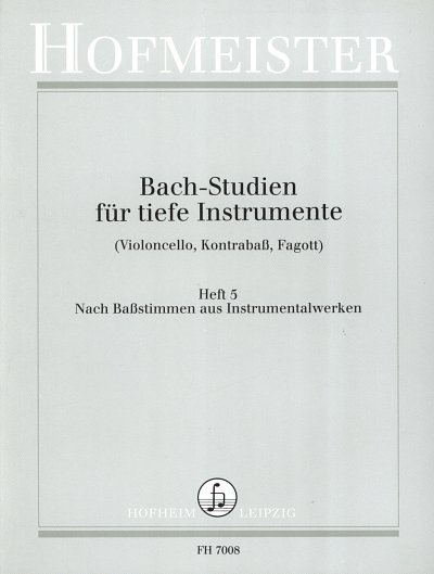 J.S. Bach: Bach-Studien für tiefe Instrumente Band 5