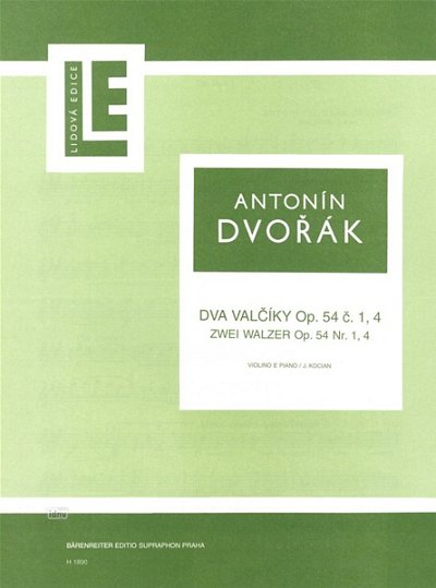 A. Dvo_ák: Zwei Walzer Nr. 1, 4 op. 54, VlKlav (SppaSti)