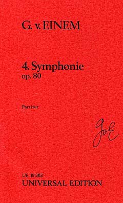 G. v. Einem: 4. Symphonie op. 80, Sinfo (Part.)