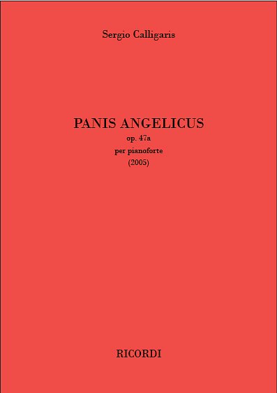 S. Calligaris: Panis Angelicus op. 47a, Klav