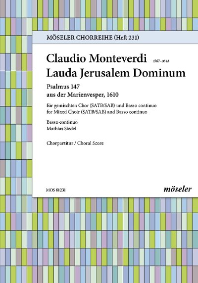 C. Monteverdi: Praise the Lord, o Jerusalem