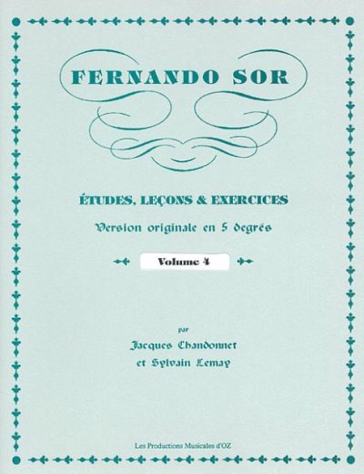 F. Sor: Études, leçons et exercices, vol. 4