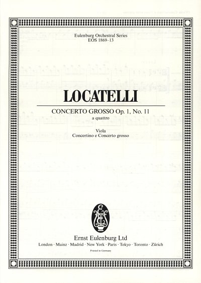 P.A. Locatelli: Concerto Grosso Op 1/11